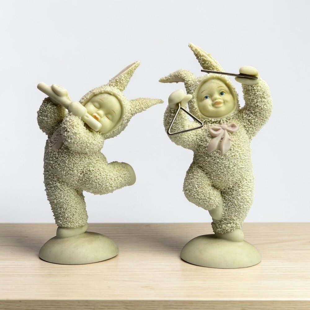 Dept 56 Snowbunnies Hop, Skip & A Melody Springtime Figurines from 1998